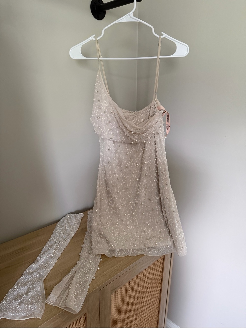 Oh Polly Embellished Dress with Gloves